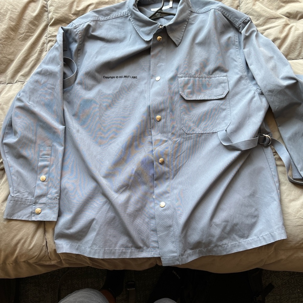 Helmut Lang military tassel shirt